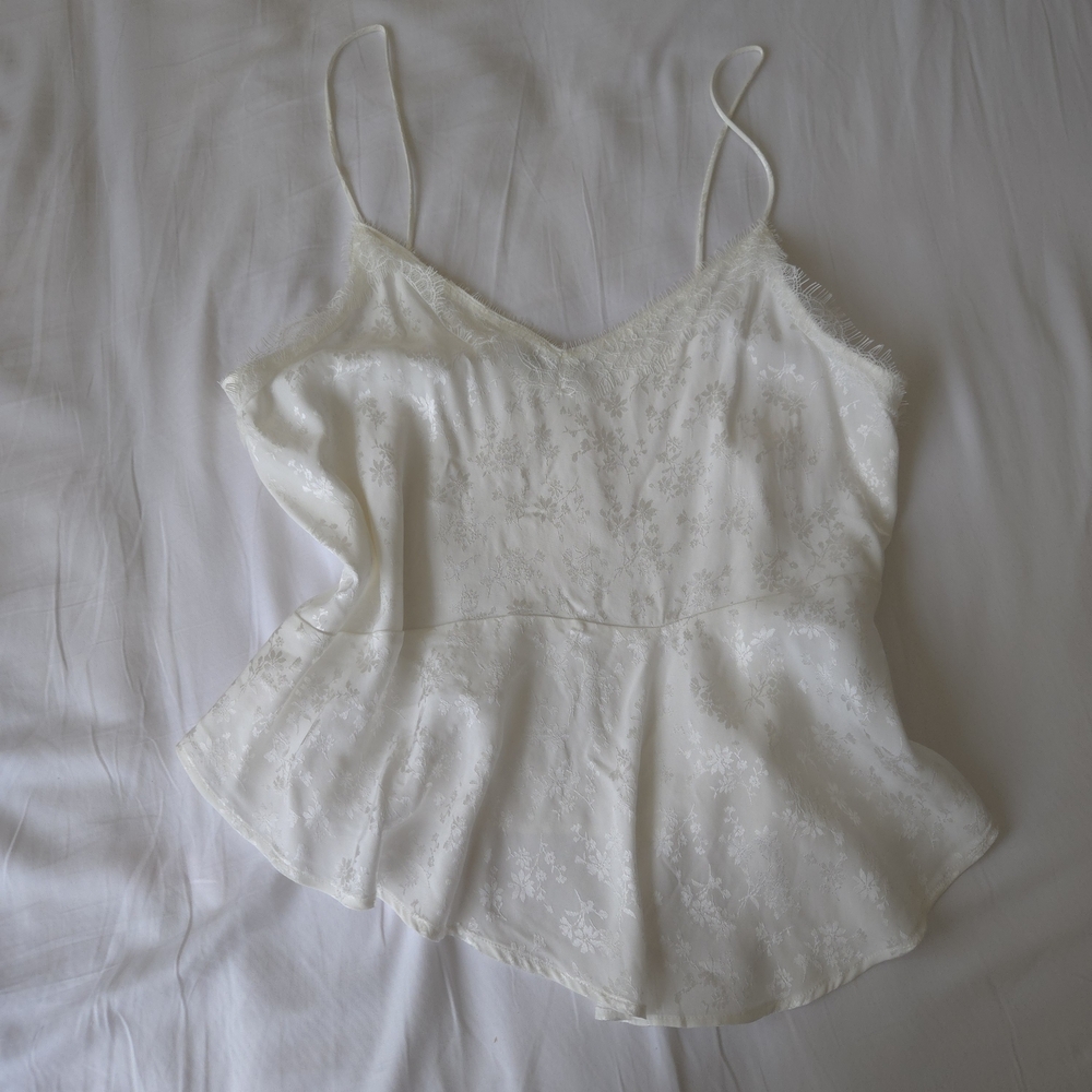 Jacquard Silk Camisole